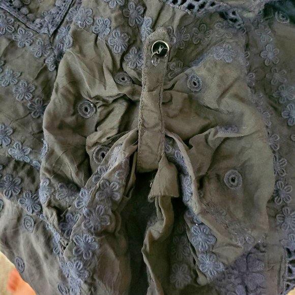 JOHNNY WAS Black Embroidered Tunic L EUC - Picture 8 of 8
